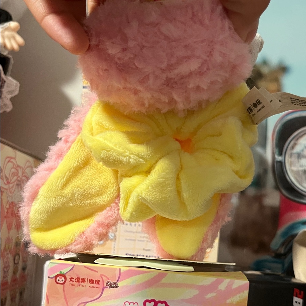 Baby Three Flower Hair Ring ( Revealed pink bunny) - Picture 2 of 8